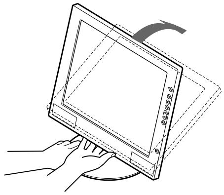 SONY SDM-M51 - Réglage de l'inclinaison et de la hauteur - 2
