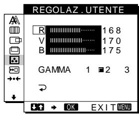 SONY SDM-M51 - Regolazione della temperatura di colore (COLORE) - 1