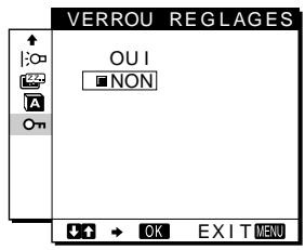 SONY SDM-M51 - Verrouillage des menus et des commandes - 1