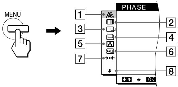 SONY SDM-M51 - Navigieren in den Menüss - 1