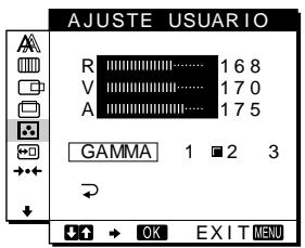 SONY SDM-M51 - Para cambio el ajuste GAMMA - 1