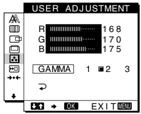 SONY SDM-M51 - To change the GAMMA setting - 1