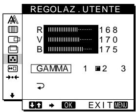 SONY SDM-M51 - Per modificare l'impostazione GAMMA - 1