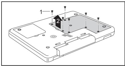 FUJITSU XA 2528-P5204 - Enlever le couvercle - 1