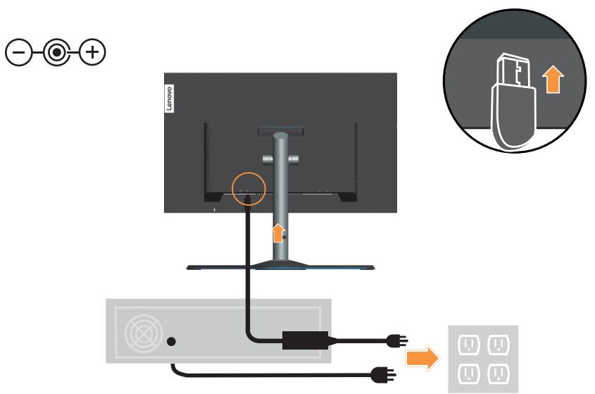 LENOVO ECRAN PCY¥27GQ-20 - Connexion et mise en marche de votre monitreur - 21
