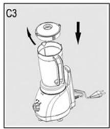 BRANDT ROB304V - Utilisation du blender - 3