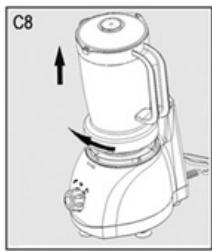 BRANDT ROB304V - Utilisation du blender - 8