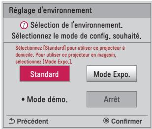LG PH510PG - Mise sous tension du projecteur - 1