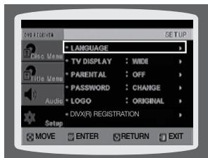 SAMSUNG HT-Z120T - CONFIGURATION DE LA LANGUAGE - 1
