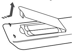 SAMSUNG HT-Z120T - Insérez les piles de la télécommande - 1