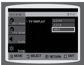 SAMSUNG HT-Z120T - CONFIGURATION DU TYPE DE L'ÉCRAN DU TÉLEVISEUR - 2