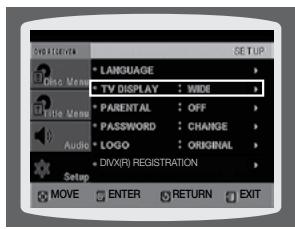 SAMSUNG HT-Z120T - CONFIGURATION DU TYPE DE L'ÉCRAN DU TÉLEVISEUR - 1