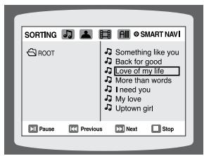 SAMSUNG HT-Z120T - Passer directement à une scène ou une chanson - 8