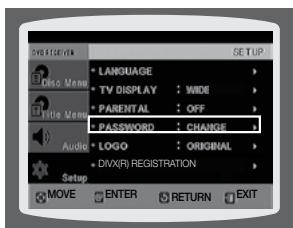 SAMSUNG HT-Z120T - CONFIGURATION DU MOT DE PASSE - 1