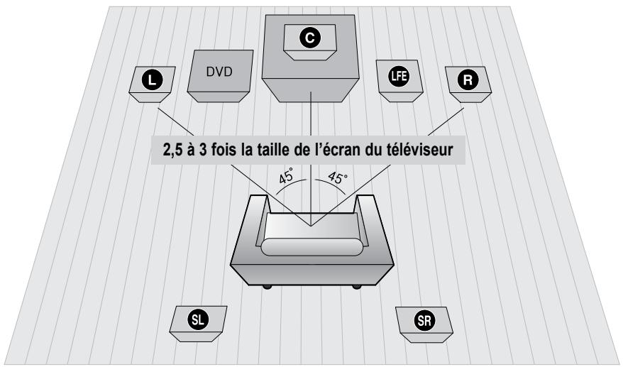 SAMSUNG HT-Z120T - CONNEXION DES ENCEINTES - 1