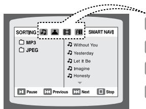 SAMSUNG HT-Z120T - Pour dire un fichier dans l'écran du menu - 1