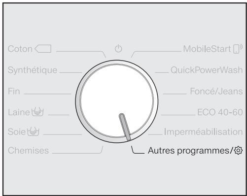 MIELE WEG365 - Ouvrir le menu Réglages - 1