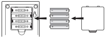 OREGON SCIENTIFIC BAR 938 HG - INSTALLATION DES PILES : APPAREIL PRINCIPAL - 1