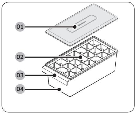 SAMSUNG RF65DG960ESG - Distributeur de la machine à glaçons (modèles applicables uniquement) - 1