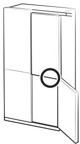 SAMSUNG RF65DG960ESG - ÉTAPE 5 Réglage de la hauteur des portes - 1