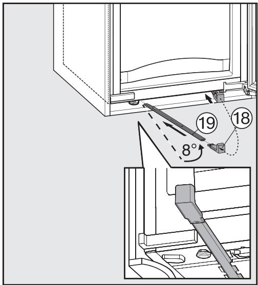 MIELE KFN372352ID - Remarque: Percez le trou au préalable. - 2