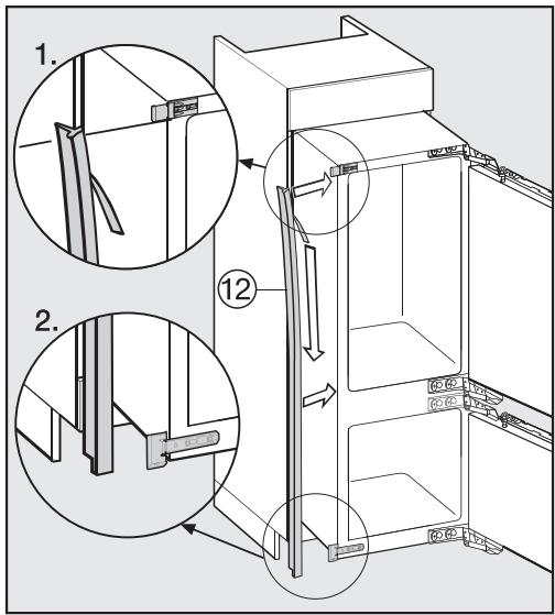 MIELE KFN372352ID - Uniquement pour les parois demeuble d'une épaisseur de 16 mm : - 3