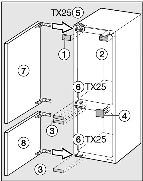 MIELE KFN372352ID - Inversion du sens d'ouverture de porte - 7