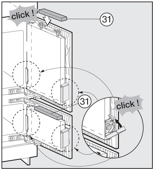 MIELE KFN372352ID - Z: Reglage en profondeur - 2