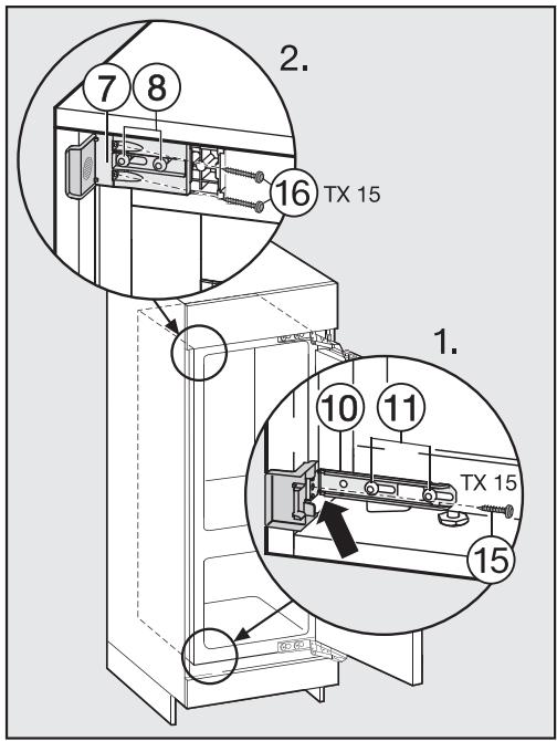 MIELE KFN372352ID - Encastrement de l'appareil frigorifique - 4