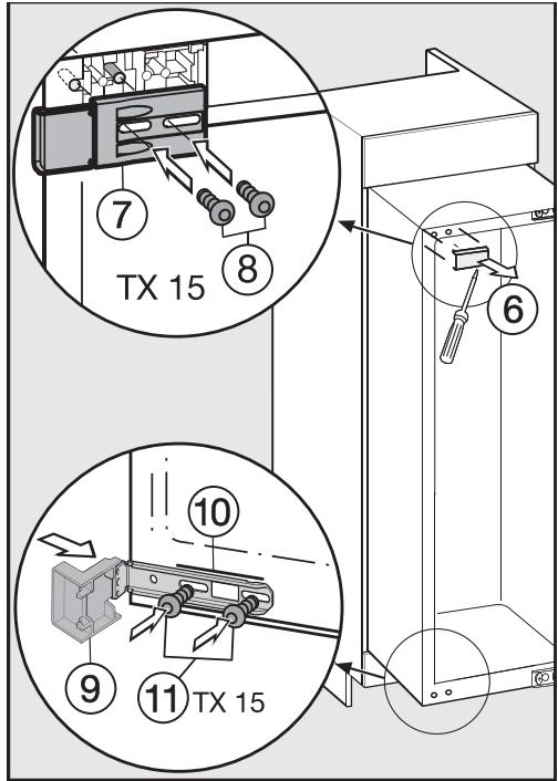 MIELE KFN372352ID - Uniquement pour les parois demeuble d'une épaisseur de 16 mm : - 2