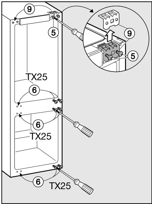 MIELE KFN372352ID - Inversion du sens d'ouverture de porte - 4