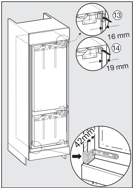 MIELE KFN372352ID - Encastrement de l'appareil frigorifique - 1