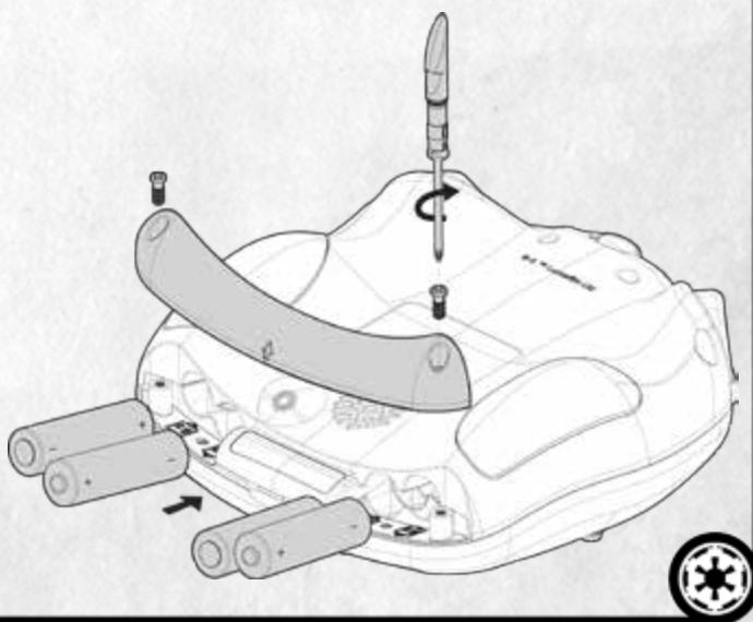 PROPEL STARWARS 74Z SPEED BiKE - INSTALLATION DES PILES DE LA TELÉCOMMANDE - 2