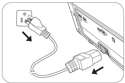 BENQ V6050 - Arrêt du projecteur - 1