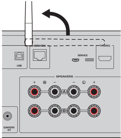 YAMAHA R-N1000A - Préparation de l'antenne sans fil (connexion sans fil) - 1