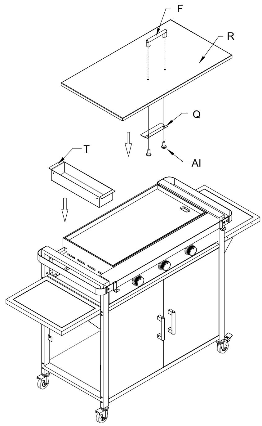 BRASERO OL 3000 PLANCHA - ETAPES D'INSTALLATION - 5