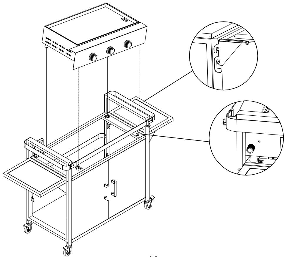 BRASERO OL 3000 PLANCHA - ETAPES D'INSTALLATION - 4
