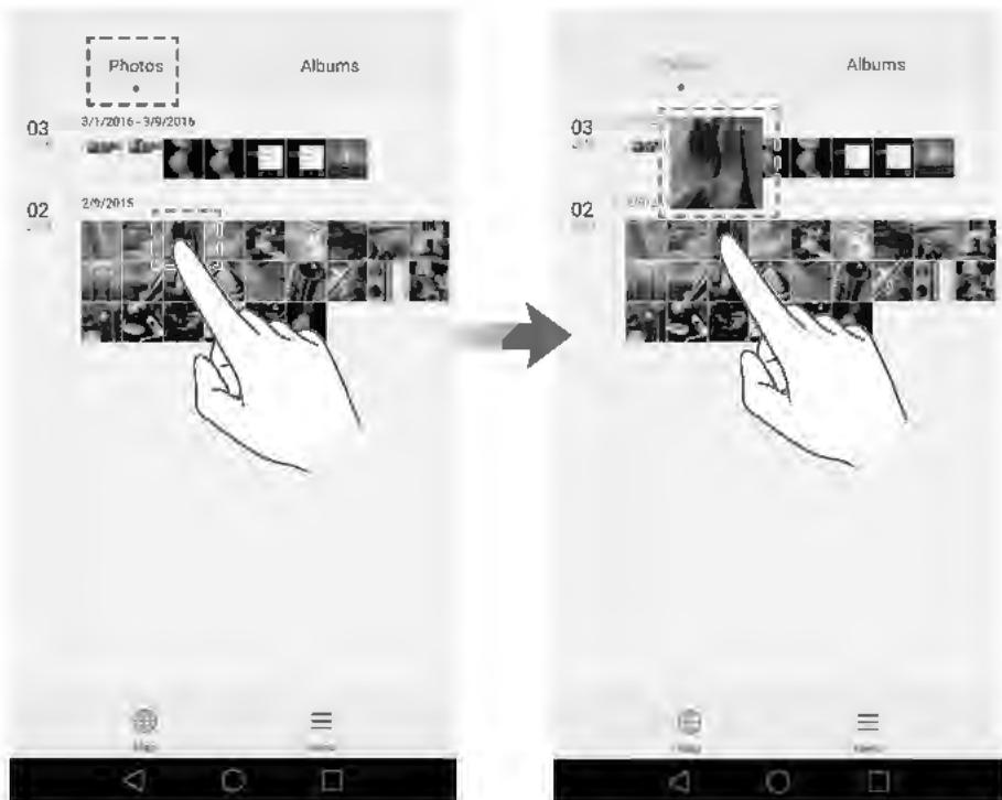 HUAWEI P9 PLUS GREY - Utiliser la détction de pression pour zoomer sur les images - 2