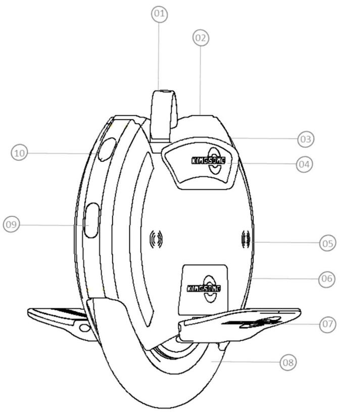 KINGSONG GYROPODEKS16SBLANC - Diagramme KS14D - 1