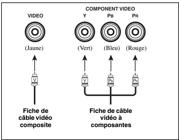 YAMAHA AV 3101 B - Prises video et fiches des cables - 1