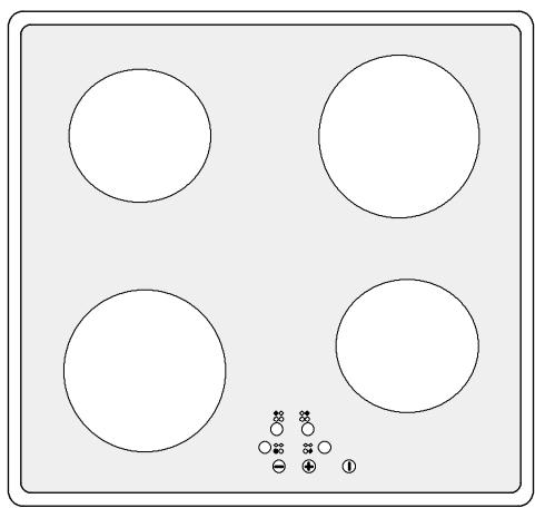 ZANUSSI ZKT621LN - Déclencher de la table de cuisson - 1