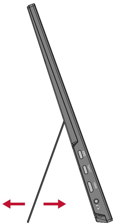 VIEWSONIC VX1755 - Réglage de l'angle d'inclinaison - 1