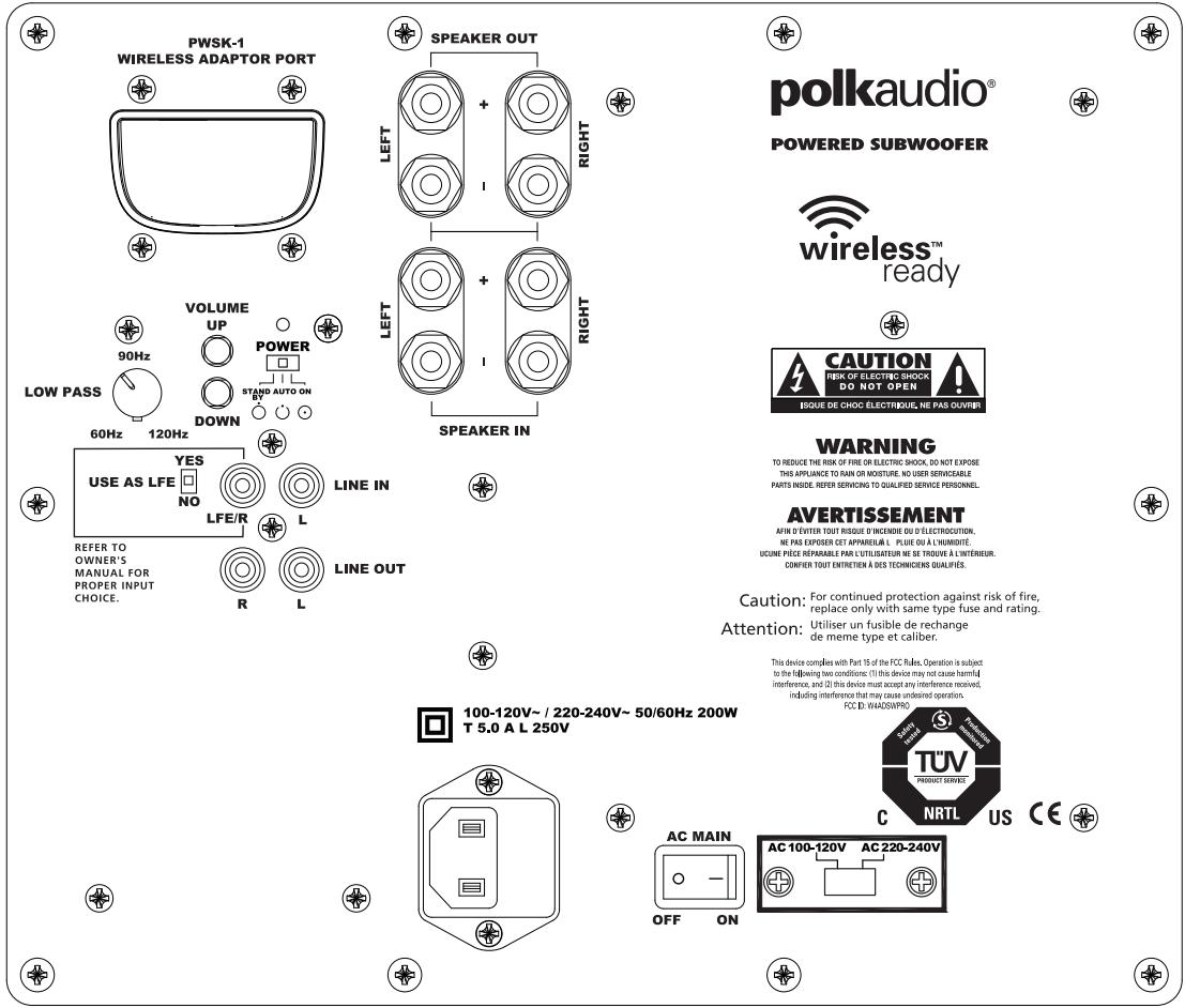 POLK DSW660 Wi BLACK - RéGLAGE PRECIS DE VOTRE SUBWOOFER - 3