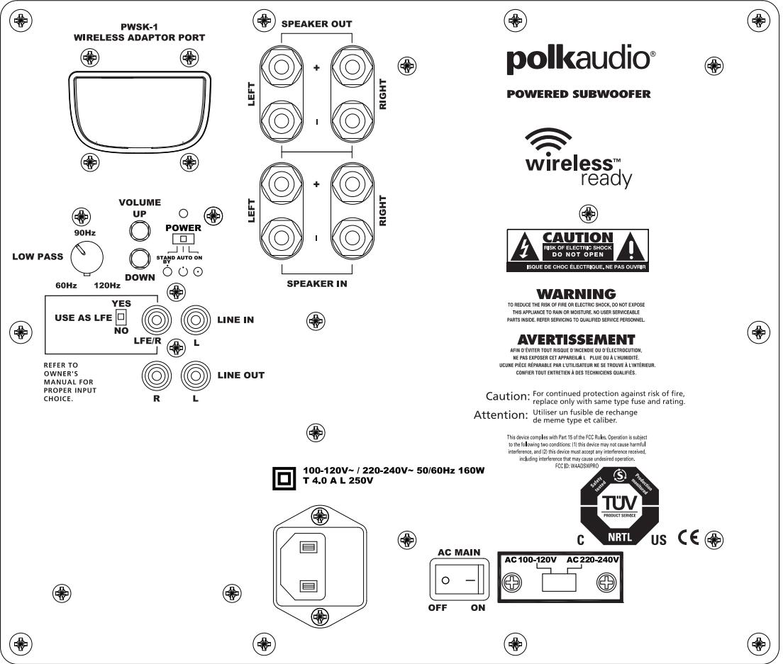 POLK DSW660 Wi BLACK - RéGLAGE PRECIS DE VOTRE SUBWOOFER - 2