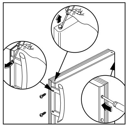 ELECTROLUX ARA3335 - Pour changer le sens d'ouverture des portes - 4