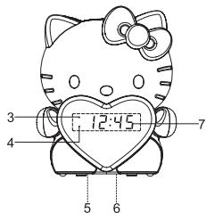 HELLO KITTY KT2064 - FONCTIONS ET COMMANDES - 2