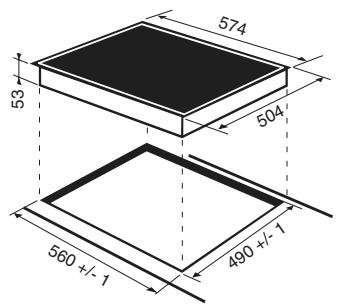 ARISTON KBT 6104 ICL - Au-deussus d'un meuble vide ou tiroir - 2