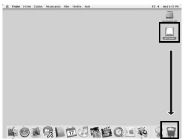 PENTAX Browser_3 - Faites glisser le dossier [NO NAME (ou correspondant au nom de volume de la carte mémoire SD)] du bureau vers la corbeille. - 1