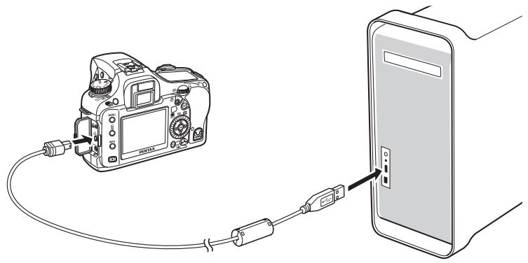 PENTAX Browser_3 - Raccordement de l'appareil et de I'ordinateur Macintosh - 1