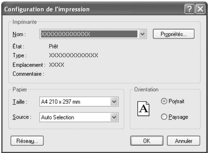 PENTAX Browser_3 - - Utilisation de la boîte de dialogue [Configuration de l'impression] - 2